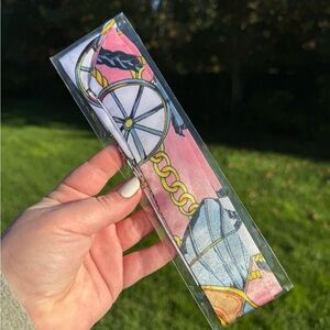 Pink and Blue Patterned Headband/Scar/Twilly